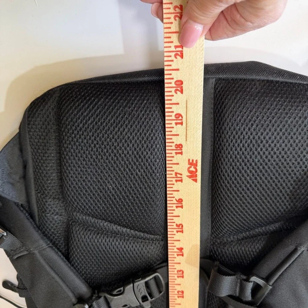 The North Face Connector Backpack Black Laptop Bag Globe Life Logo Padded